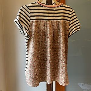 Beautiful Akemi + Kin top mixed materials floral, Sz S